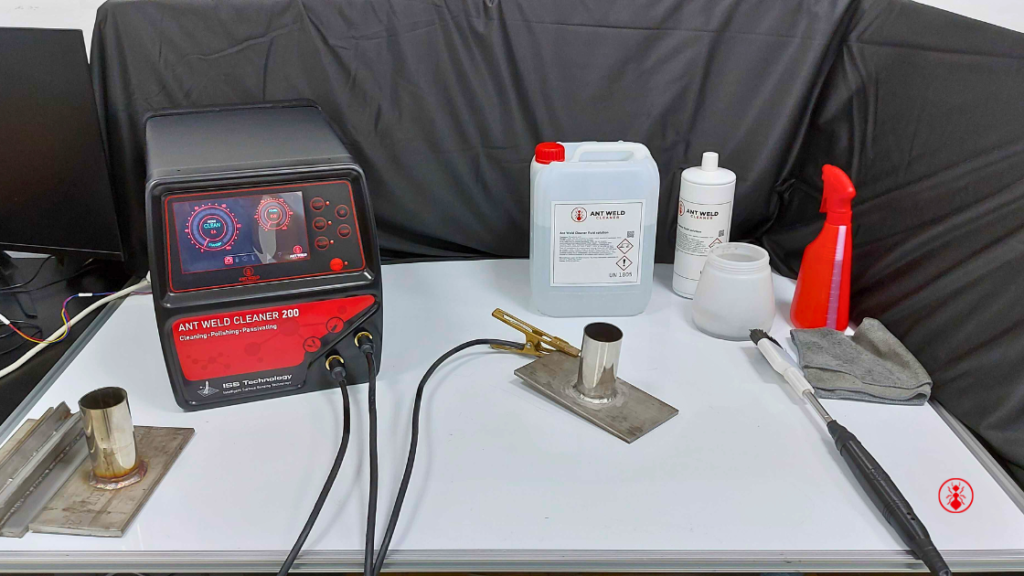 Weld cleaner -Premium black and red Ant weld cleaner for stainless steel welds.